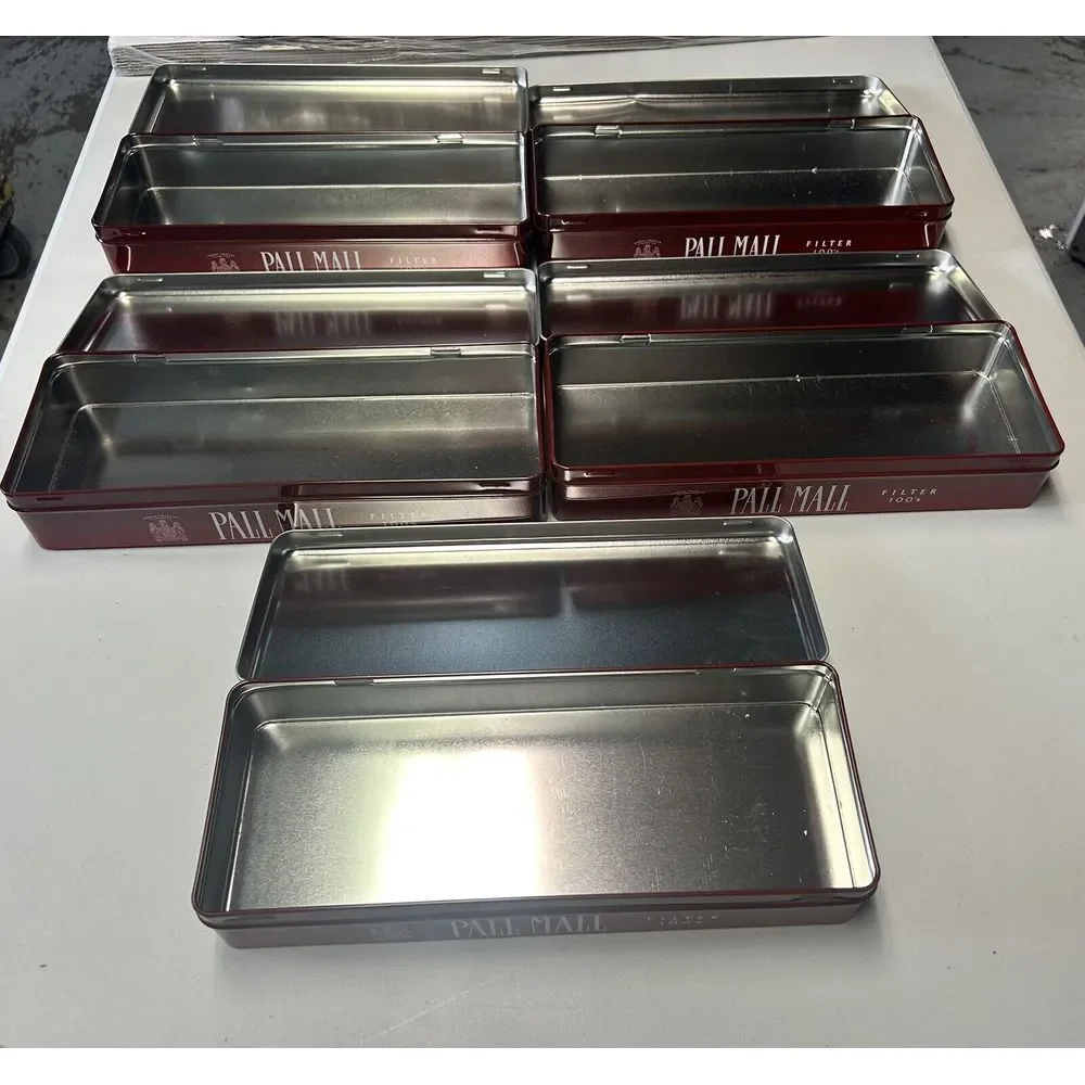 Vintage Pall‎ Mall Cigarette Tins Lot Of 5